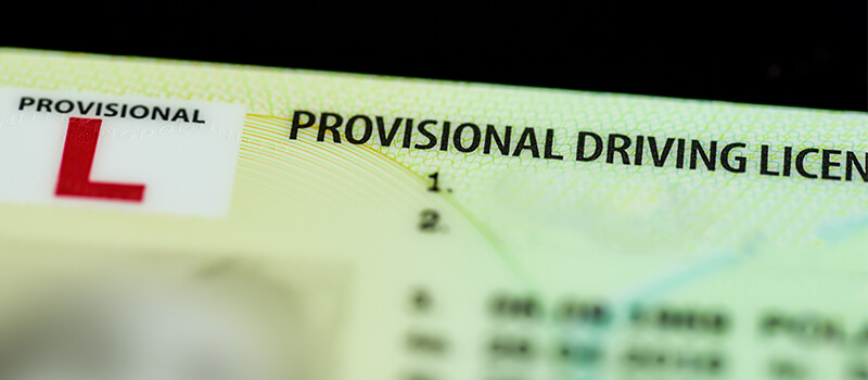 provisional driving licence